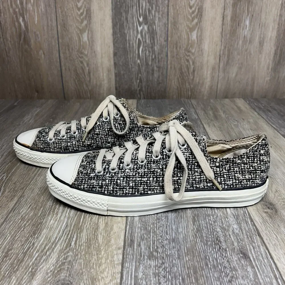 Converse Knit 1V567 All Star Low Top Gray Sneaker Shoes Unisex Size M 9 / W 11